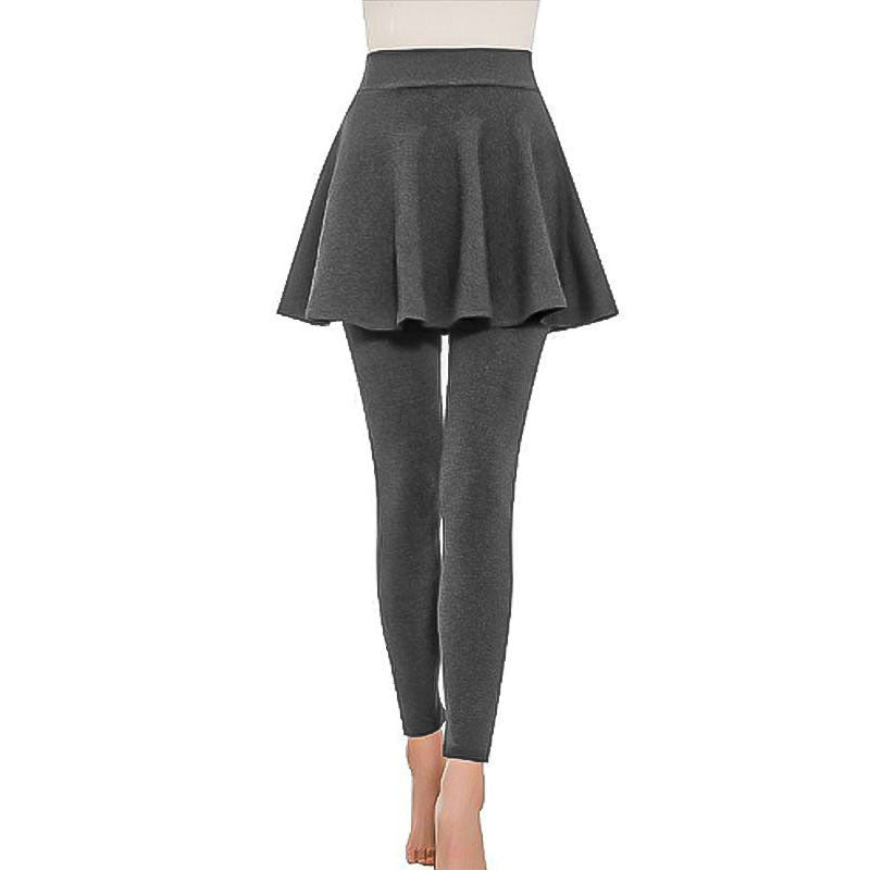 Street-Wave Skirted Leggings For Women Comfortable Activewear With Integrated Skirt For Gym And Yoga