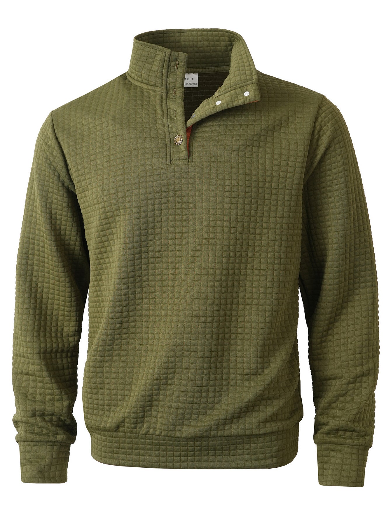 Street-wave Men's Quilted Pullover With Stand Collar For Stylish Warmth And Comfort