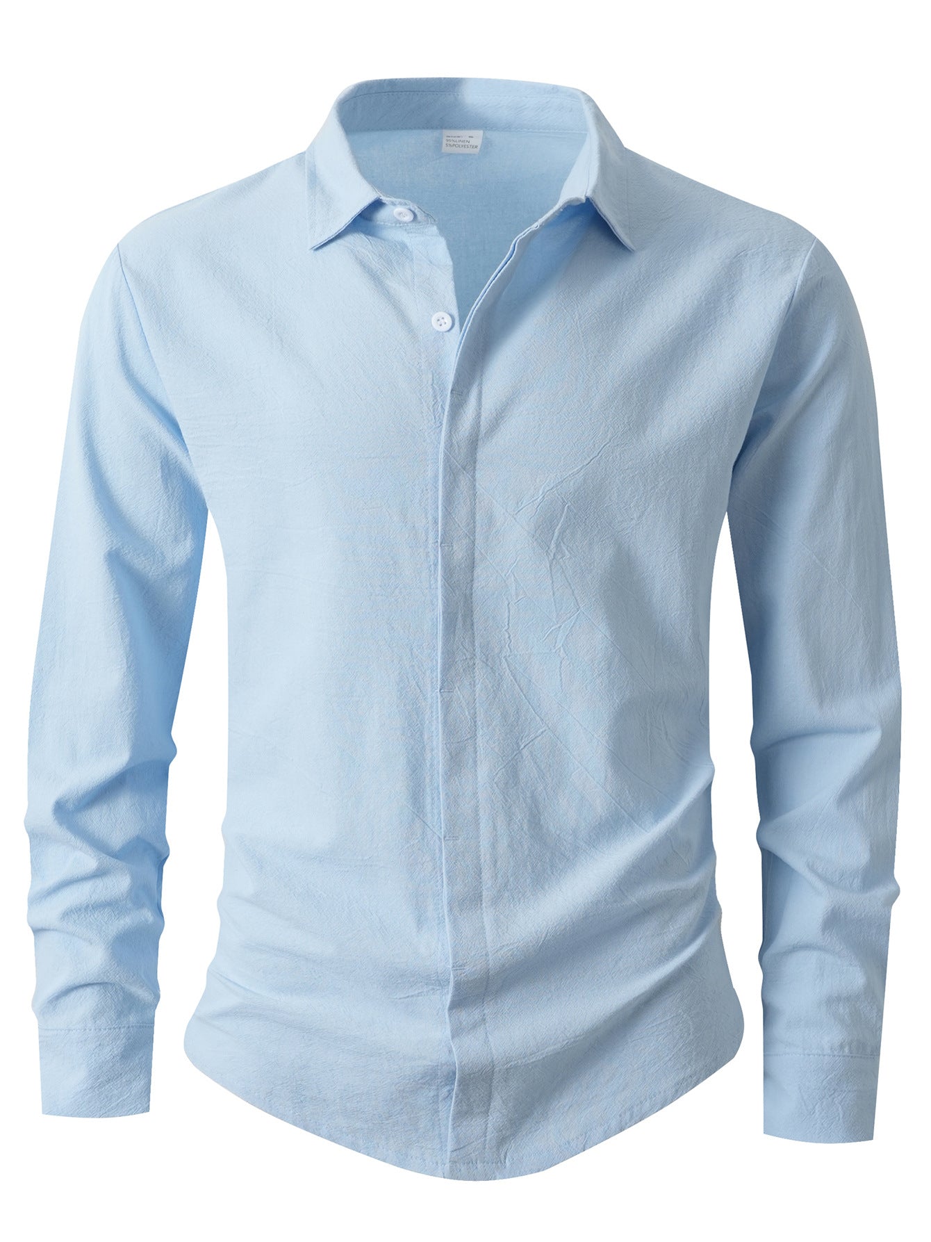 Street-wave Men Slim-Fit Casual Dress Shirt - Breathable Comfort, Elegant Everyday Workwear