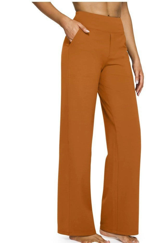 Street-wave Womens Wide-Leg Lounge Pants With Elastic Waistband For Maximum Comfort