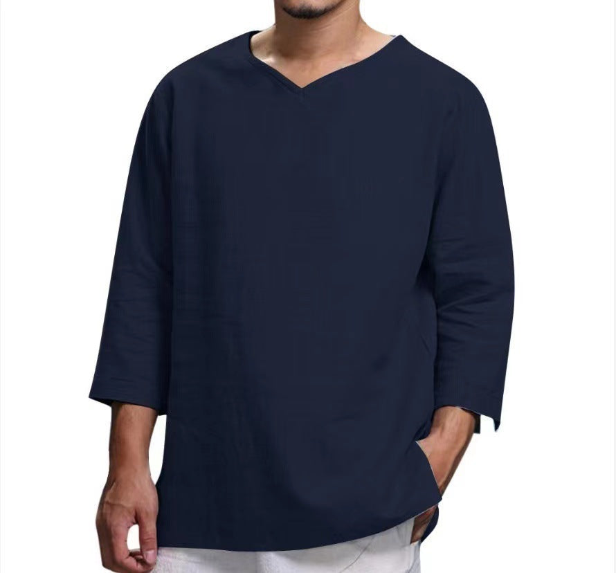 Street-Wave Mens Casual Long Sleeve Shirt Premium Cotton For All Day Comfort Everyday Wear