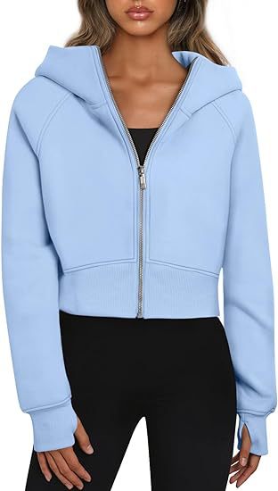 Street-Wave Women Cropped Hoodie Jacket With Full Zip For Casual Everyday Comfort And Chic Fit