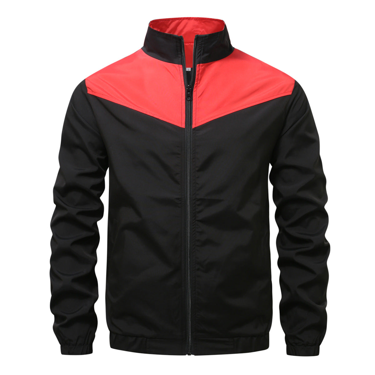 Street-Wave Mens Sporty Jacket With Modern Collar For Active Urban Athletes Everyday Wear