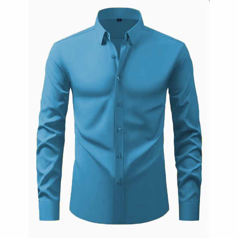 Men's Long Sleeve Shirt With Innovative Cut And Modern Design Street-wave For Modern Men