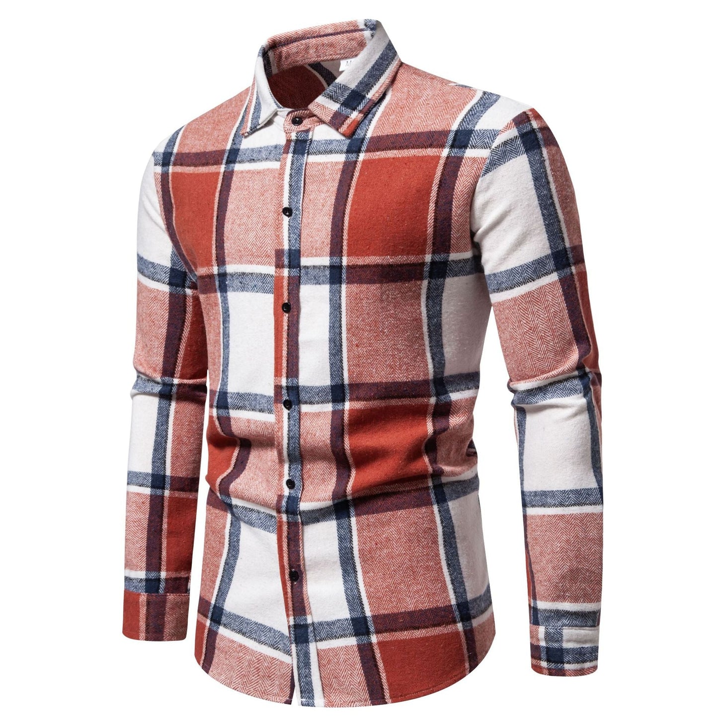 Street-Wave Mens Flannel Shirt Modern Plaid Design For Style Conscious Men All Day Comfort