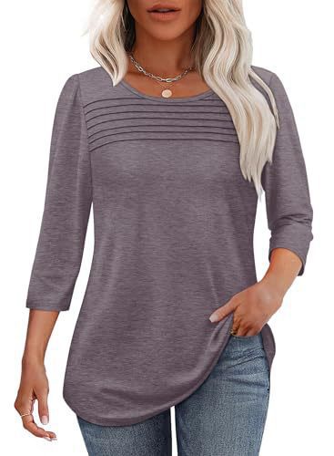 Street-wave Women Elegant Ruched Top Soft Knit Fit Versatile Day To Night For Work