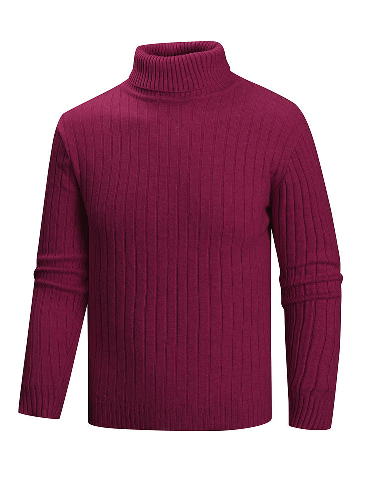 Mens Turtleneck Sweater by Street Wave Premium Fine Knit Soft Cotton Blend Cozy for Cool Weather