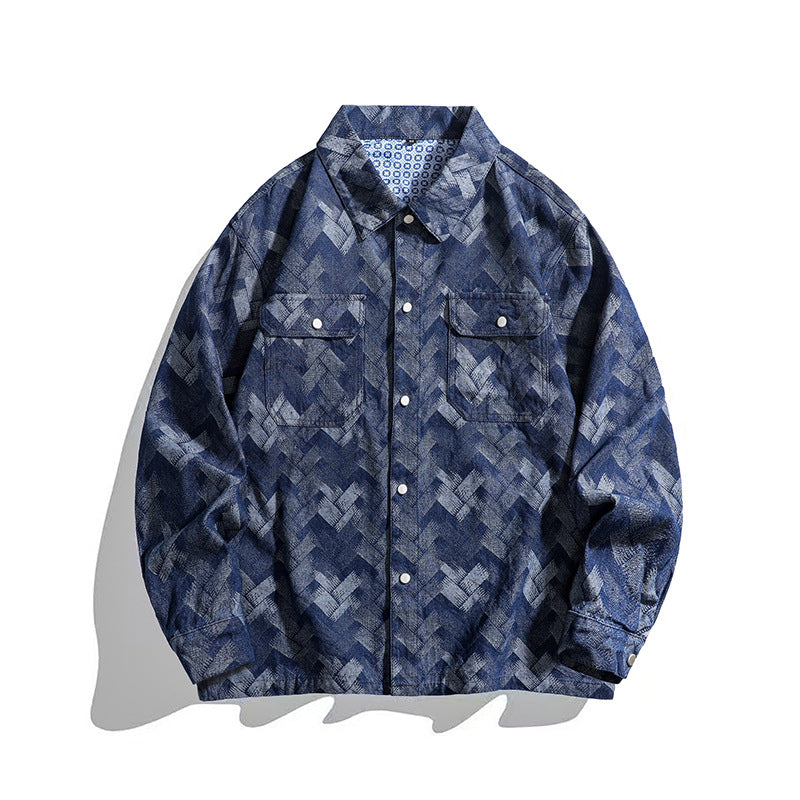 Street-wave Mens Casual Overshirt Durable Comfort For Everyday Style Ideal For Travel And Streetwear