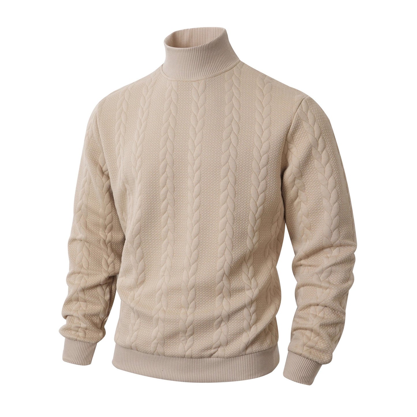 Mens High Collar Cable Knit Sweater By Streetwave For Men Soft Warm Comfort All Day Style