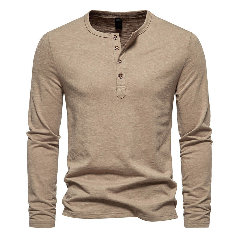 Street-wave Men's Long Sleeve Shirt Sleek Functional Design For Office And Casual Wear Ideal Everyday Wear