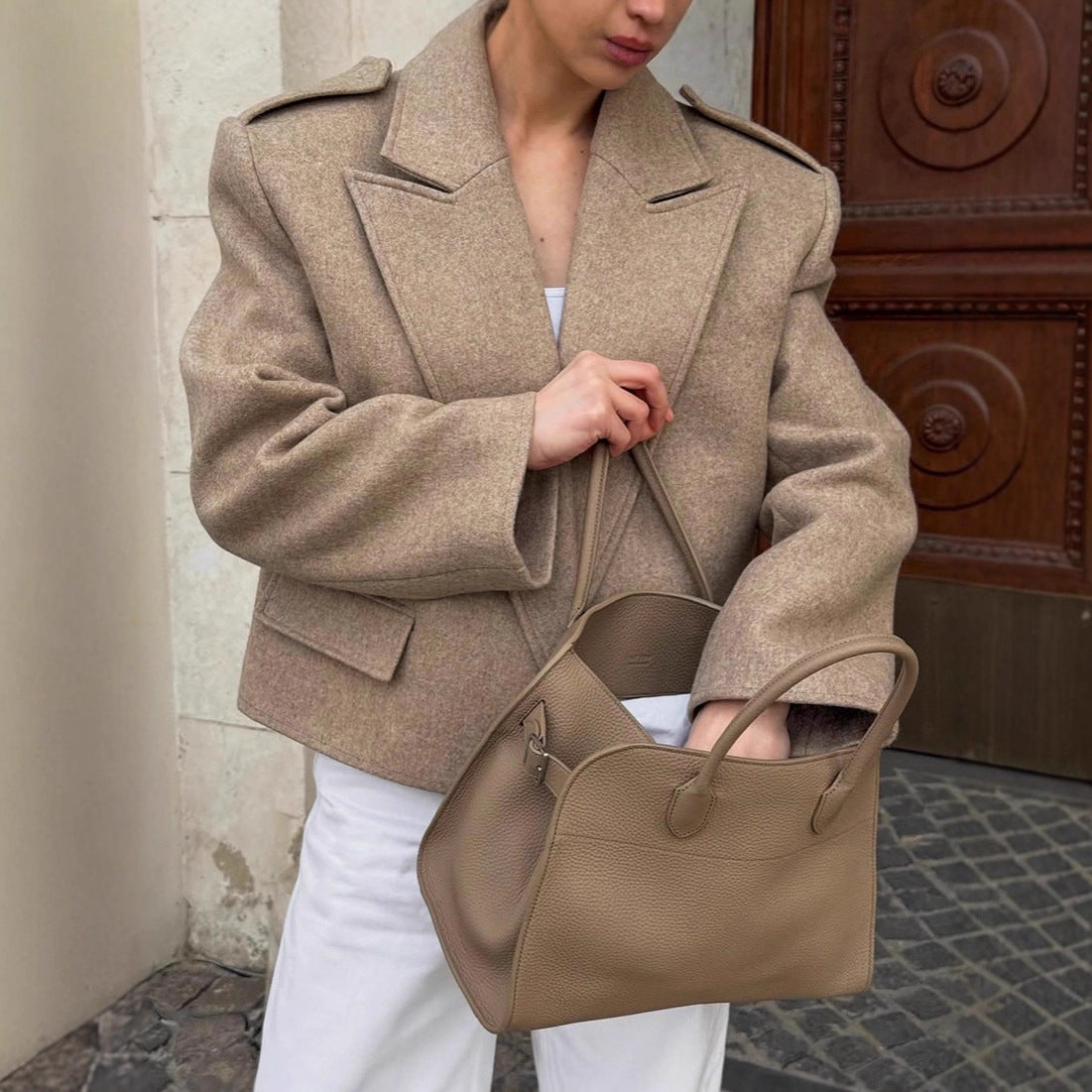 Street-wave Elegant Autumn Jacket Daphne For Women Soft Durable Coat With Flattering Silhouette