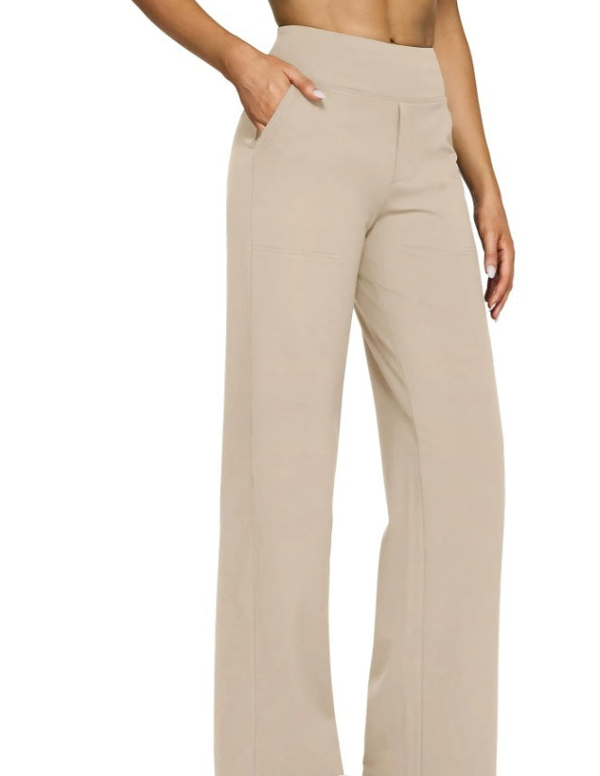 Street-wave Womens Wide-Leg Lounge Pants With Elastic Waistband For Maximum Comfort