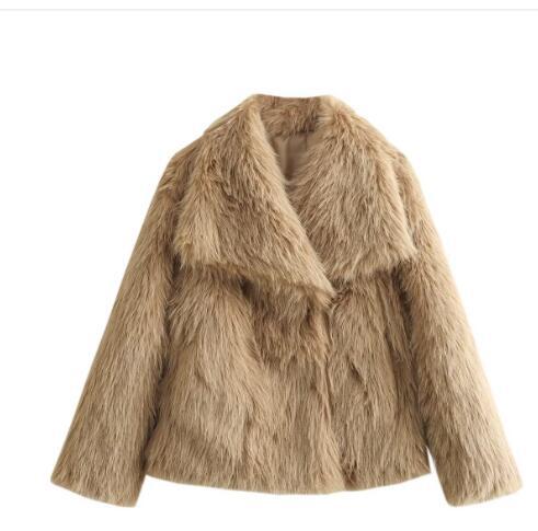 Street-wave Faux Fur Jacket For Women Luxurious Soft Warmth With Modern Chic Appeal