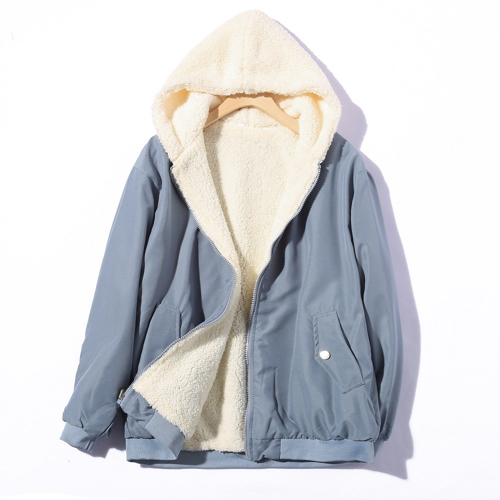 Street-wave Women's Cozy Fleece Jacket With Plush Lining For Warm Comfort And Style