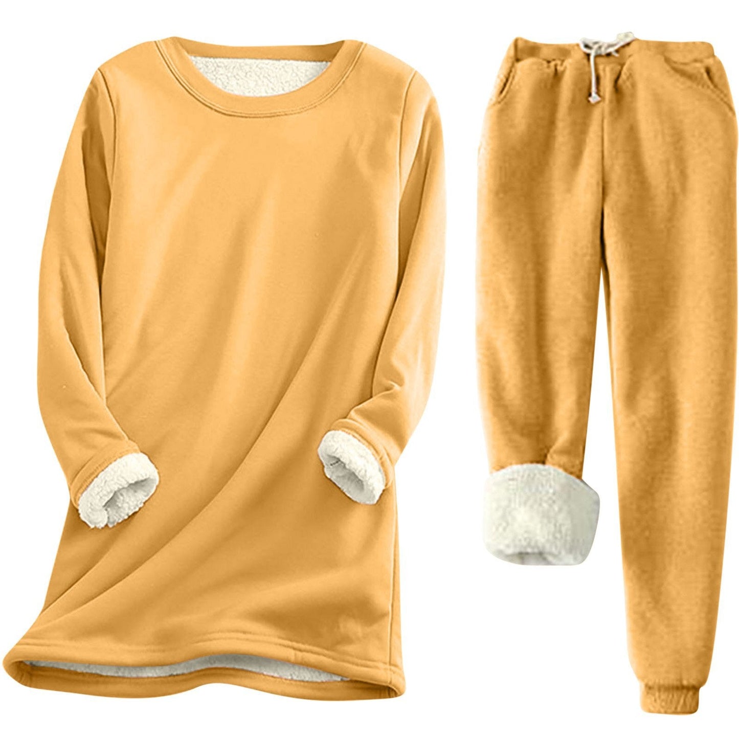 Street-Wave Women's Loungewear Set With Fleece-Lined Interior For Cozy Comfort And Everyday Lounging