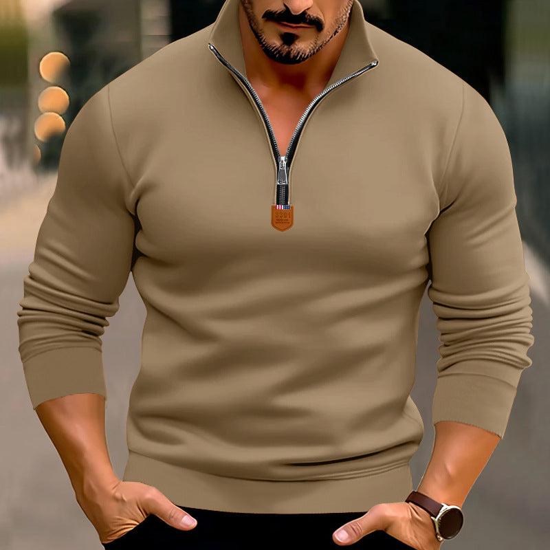 Street-wave Men's Zip Up Sweatshirt - Premium Soft Fleece, Modern Front Zipper, Comfortable Fit