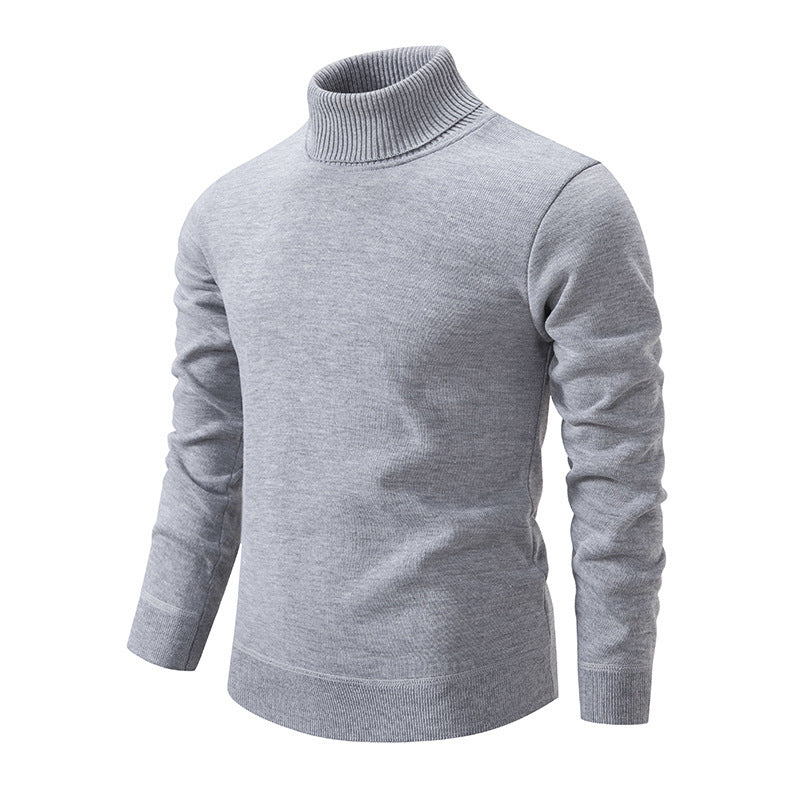 Streetwave Mens Turtleneck Sweater In Soft Knit With Structured Texture For Cozy Warmth