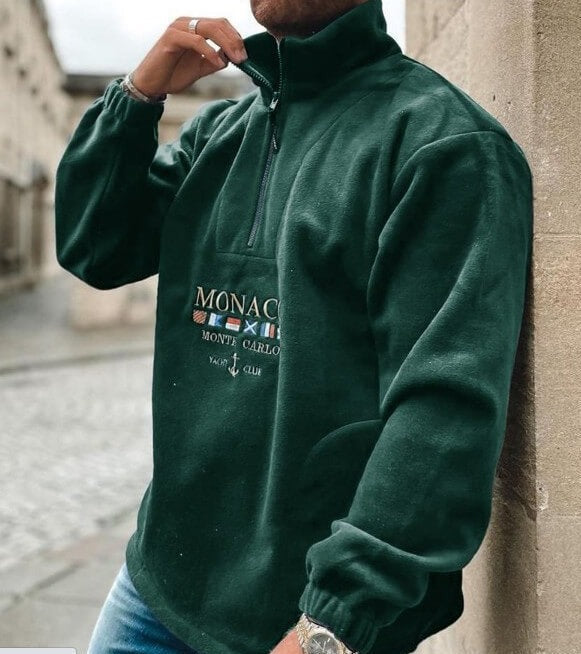 Street-Wave Men's Classic Style Pullover Sweatshirt With Premium Fabric For Warmth And Elegance