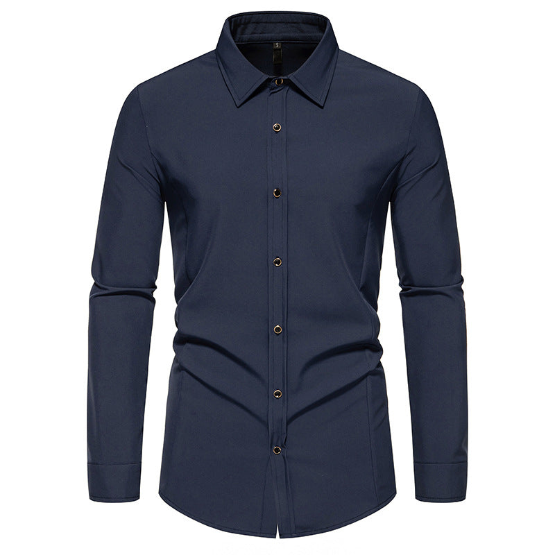 Street-Wave Men's Dress Shirt With Elegant Fit And Premium Fabric For Smart Casual Style