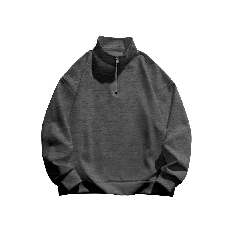 Street-wave Women's Stand Collar Zip Pullover Cozy Sporty Fleece Knit For Active Wear