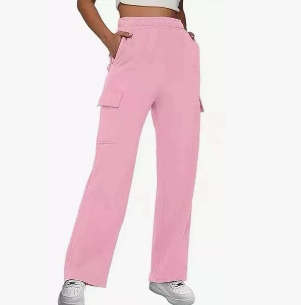 Street Wave Women's Cargo Pants With Wide Leg Fit And Handy Side Pockets For All Day Comfort Everyday Street Style