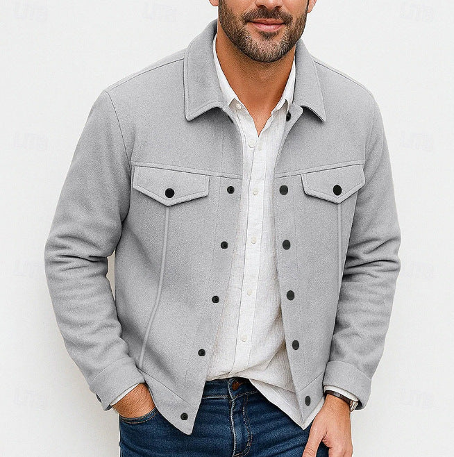 Street-Wave Utility Jacket For Men With Padded Pockets Durable Stylish Everyday Urban Wear