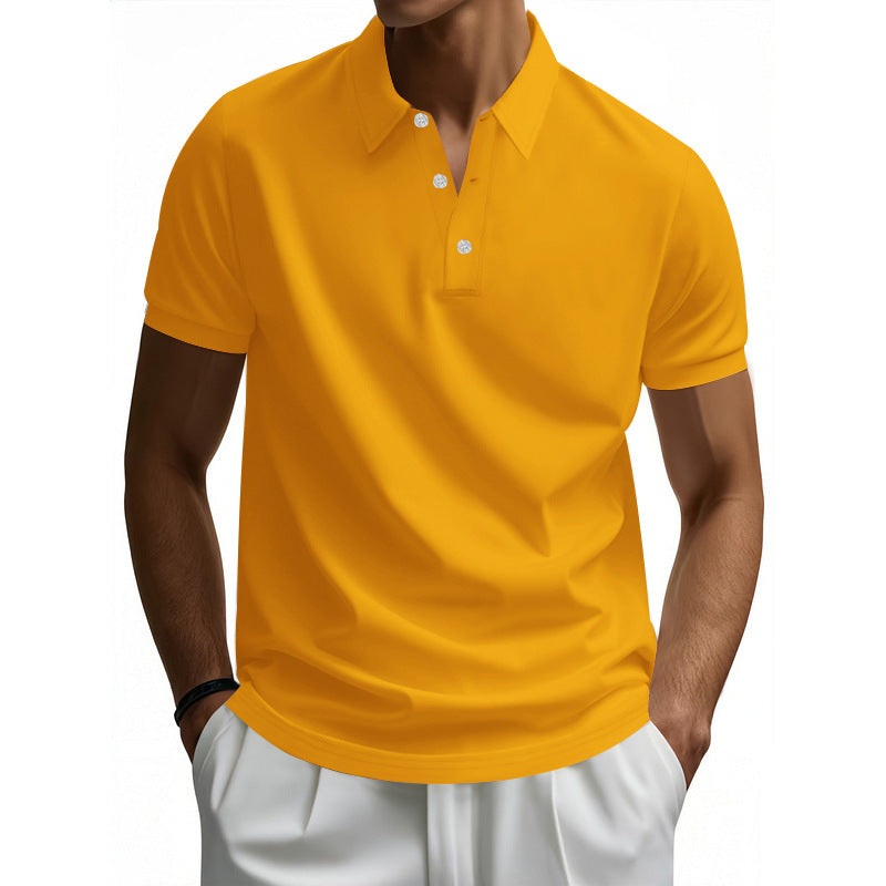 Street-Wave Men's Moisture-Wicking Polo Shirt With Structured Collar For Everyday Comfort