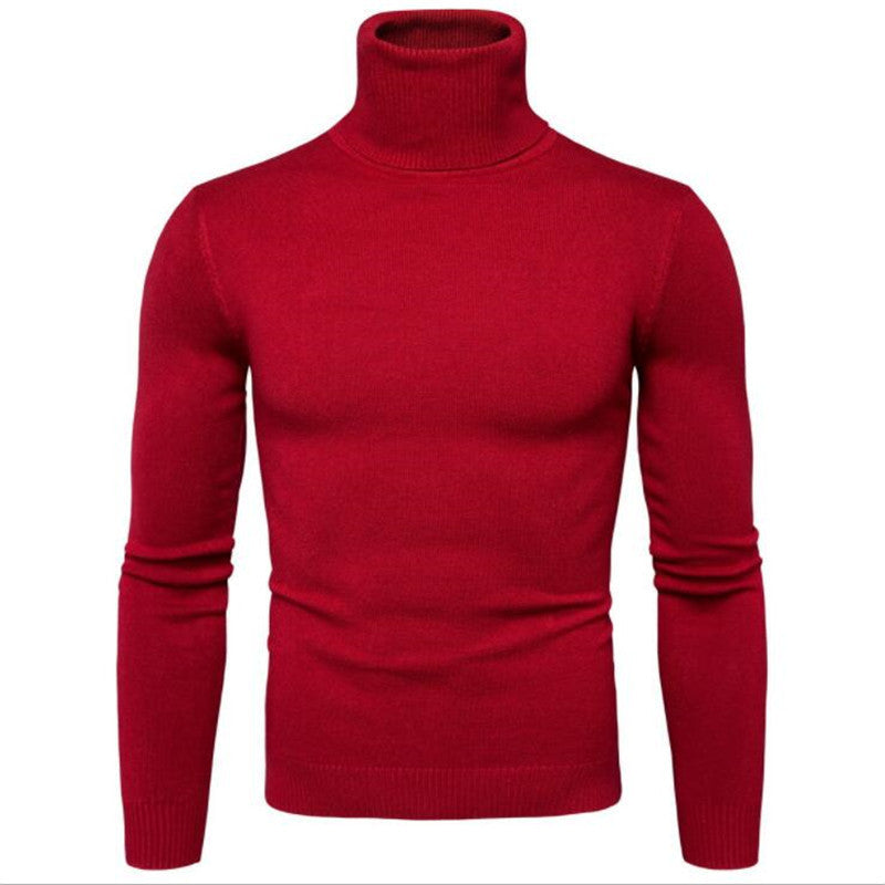 Street Wave Mens Merino Wool Turtleneck Sweater Elegant Soft Warm Everyday Comfort