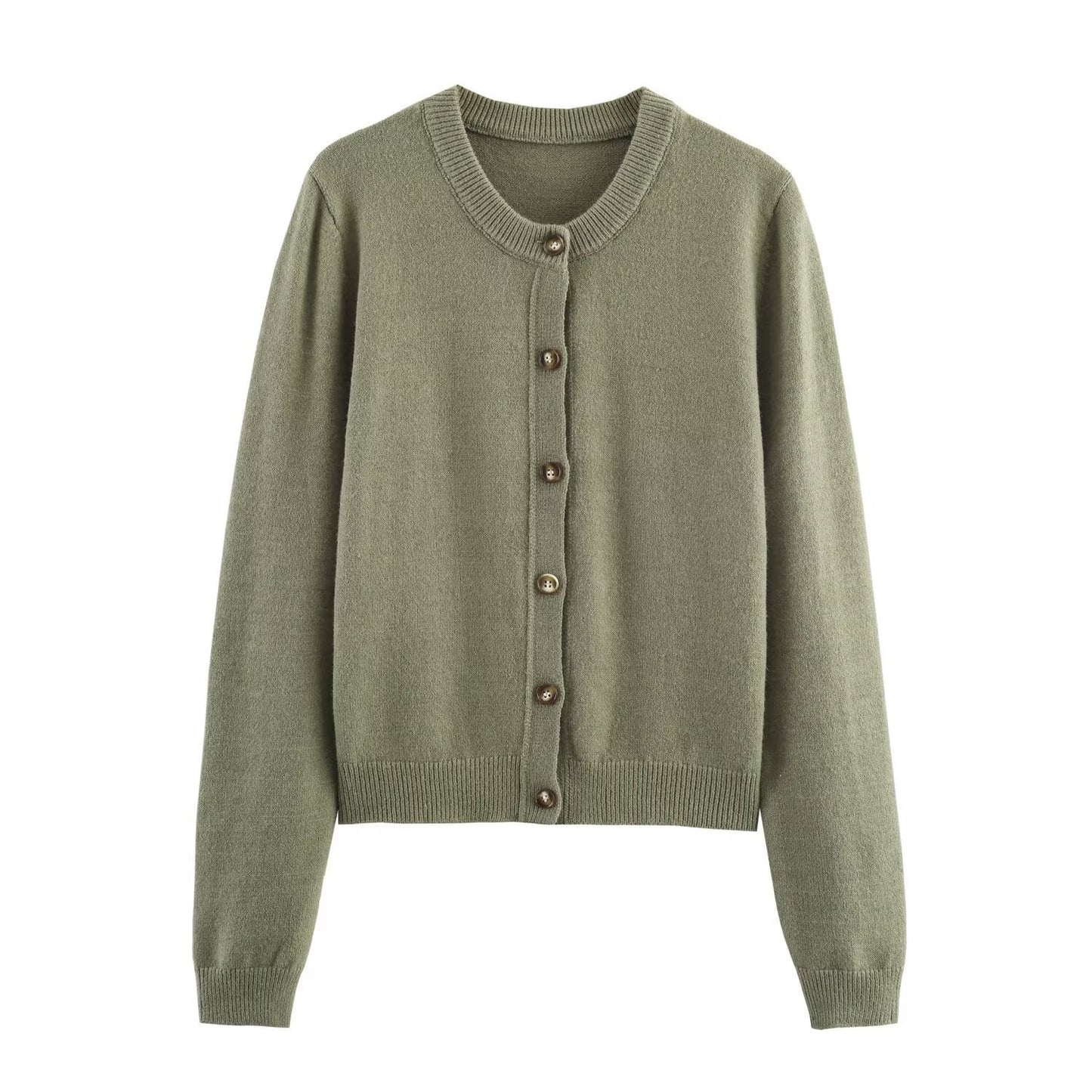 Street-wave Womens Cardigan With Elegant Button Details For Cozy Breathable Warmth