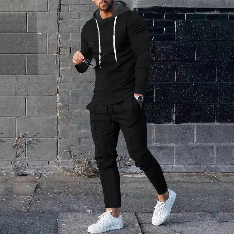 Street-wave Mens Hoodie Set With Stylish Joggers For All Day Comfort And Casual Athleisure