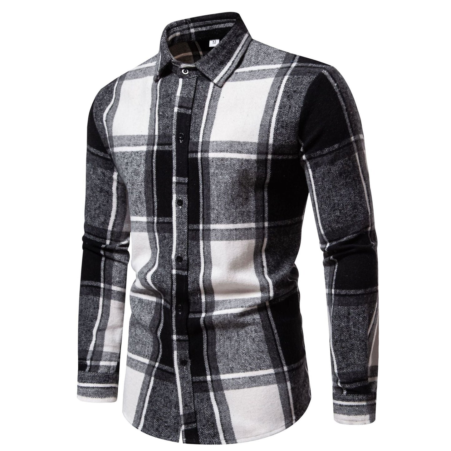 Street-Wave Mens Flannel Shirt Modern Plaid Design For Style Conscious Men All Day Comfort