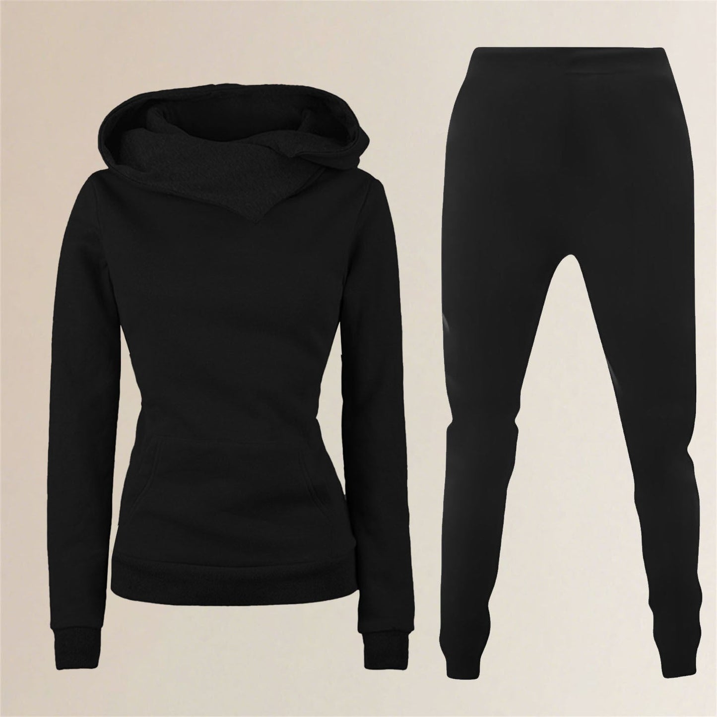 Street-wave Womens Hoodie And Joggers Set For Active Fashionable Women Comfort Fit