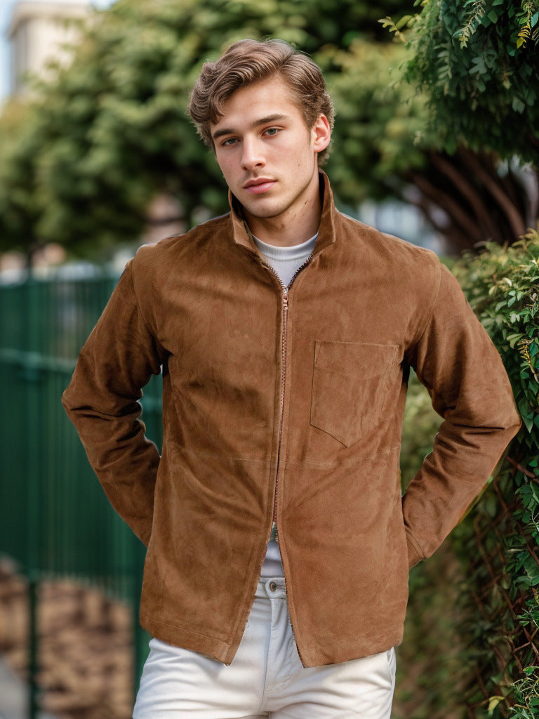 Street-wave Softshell Jacket For Men With Stand-Up Collar, Lightweight Transitional Weather Protection