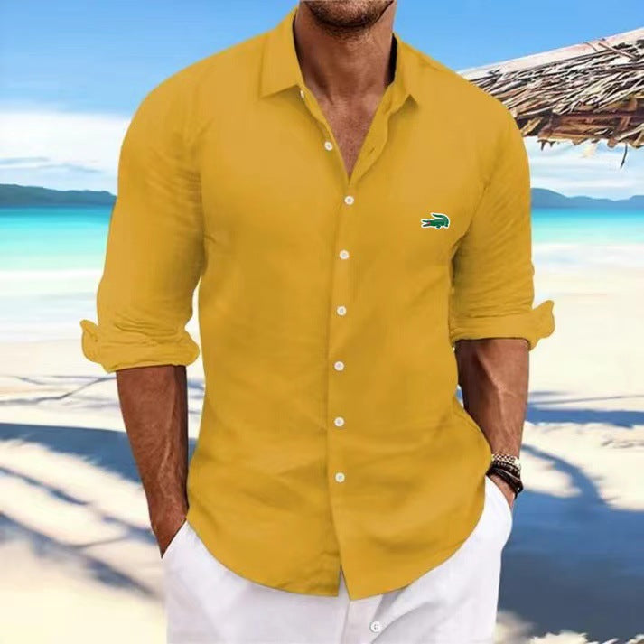 Street-wave Mens Casual Shirt Lightweight Breathable Modern Fit for Everyday Wear
