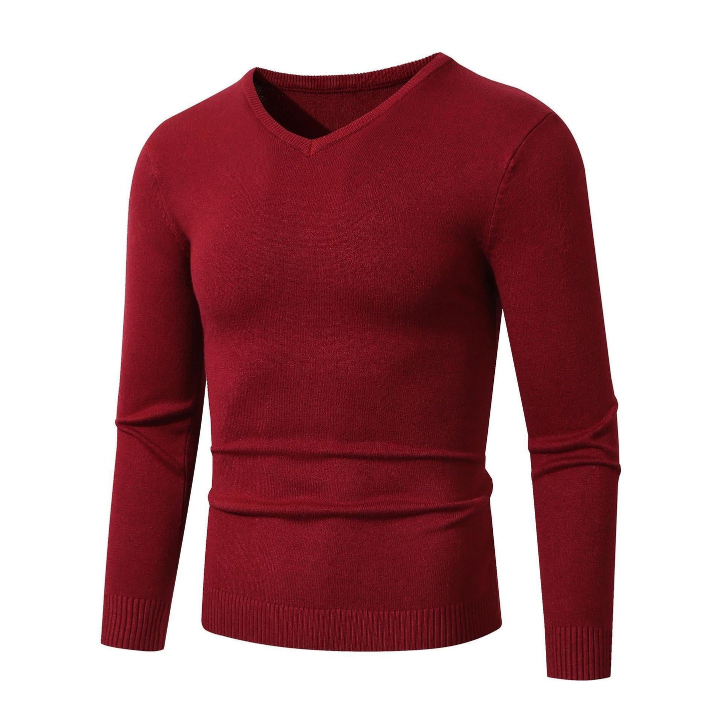 Street-Wave Mens Elegant V Neck Sweater In Soft Cotton For All Day Comfort And Classic Wardrobe Essential