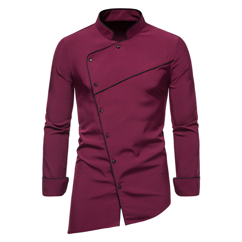 Street-Wave Mens Chef Jacket With Modern Accents And Professional Cut Ideal For Chefs And Culinary Enthusiasts