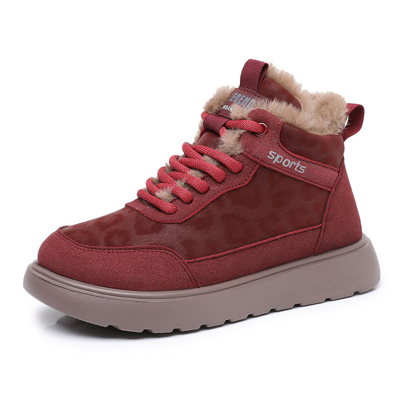 Street Wave Women Winter Sneakers With Insulated Lining And Non Slip Sole For Cold Weather