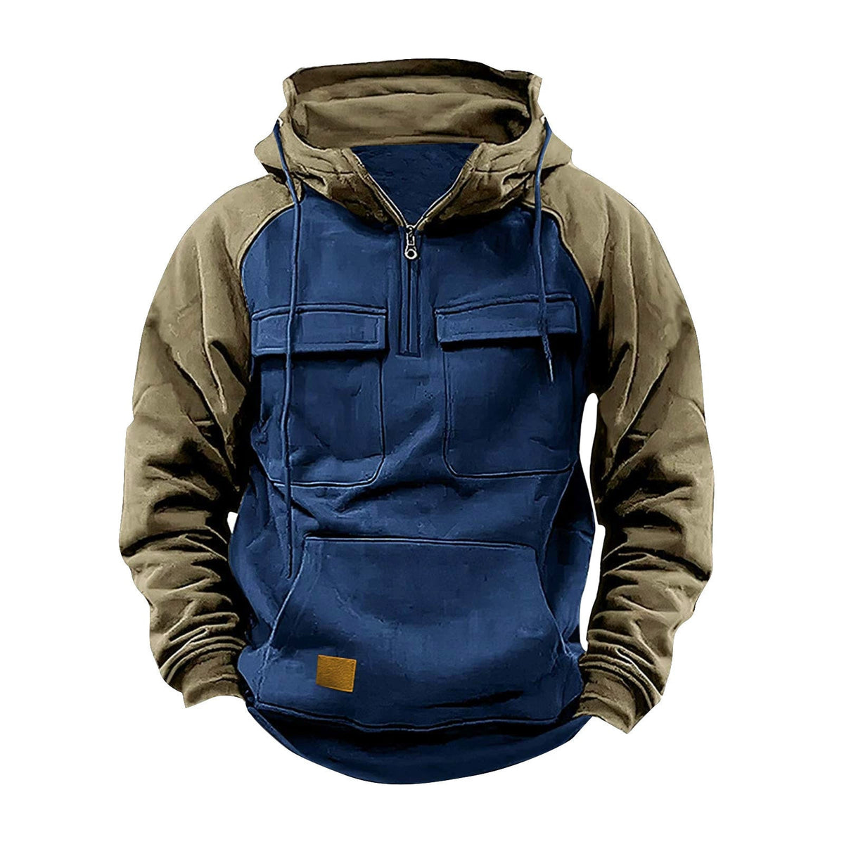 Streetwave Men's Functional Hoodie With Practical Chest Pockets For Active Outdoor Versatility