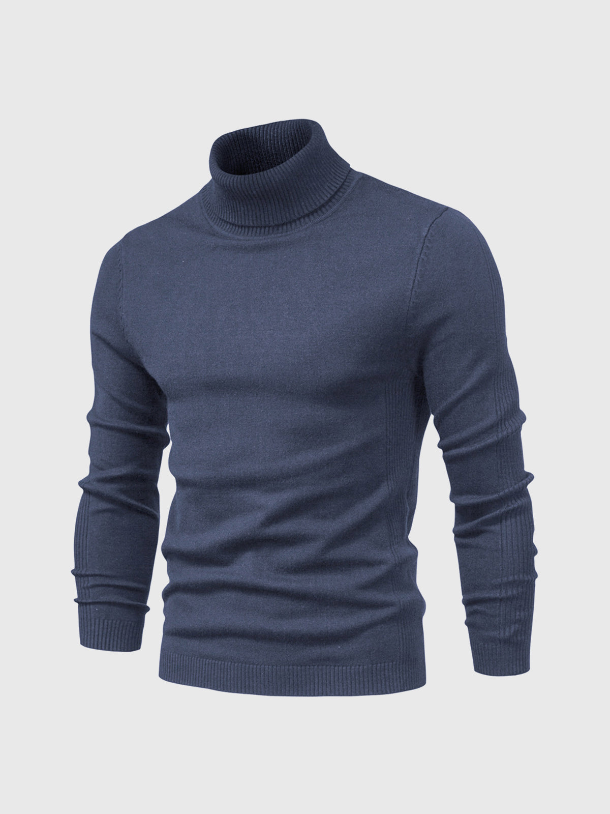 Turtleneck Sweater For Men Street Wave Machine Washable Cotton Soft Comfort Classic Fit