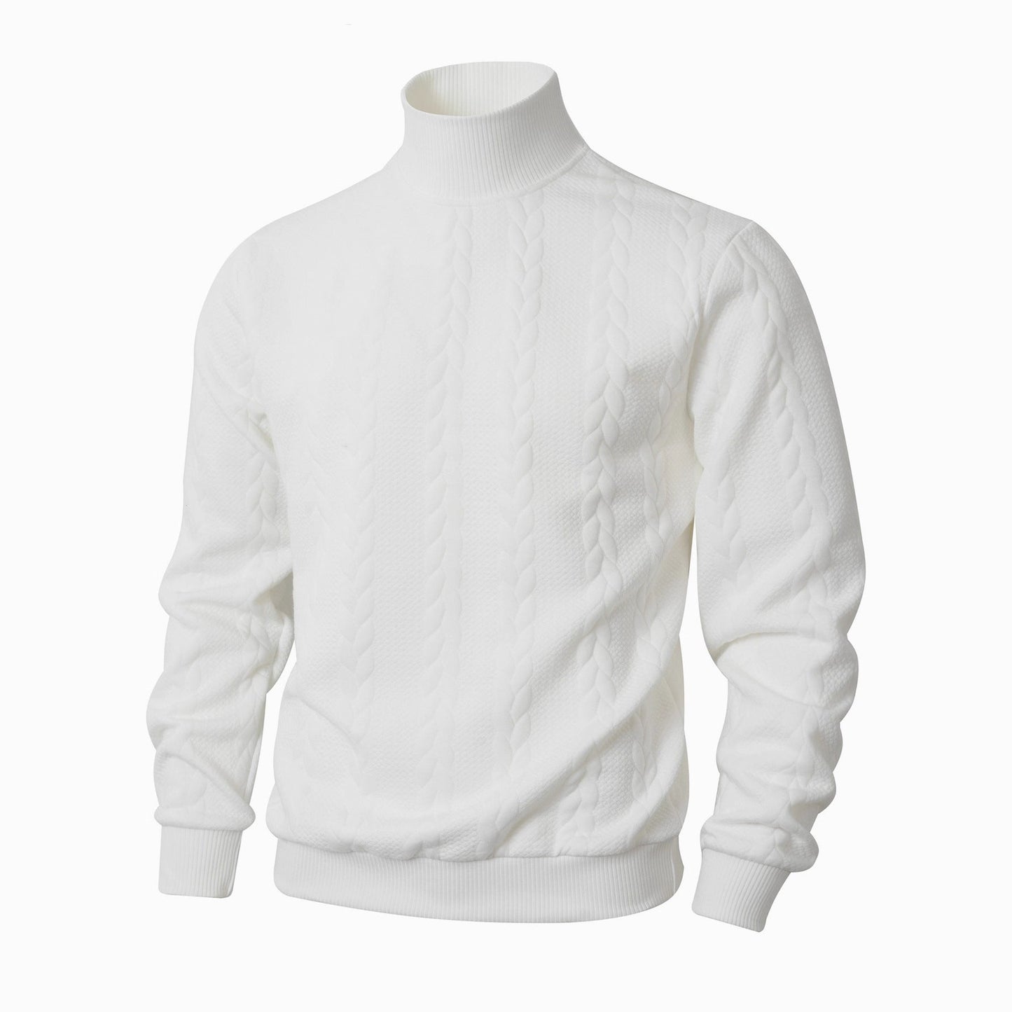 Mens High Collar Cable Knit Sweater By Streetwave For Men Soft Warm Comfort All Day Style