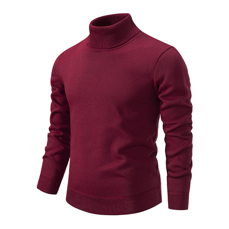 Streetwave Mens Turtleneck Sweater In Soft Knit With Structured Texture For Cozy Warmth