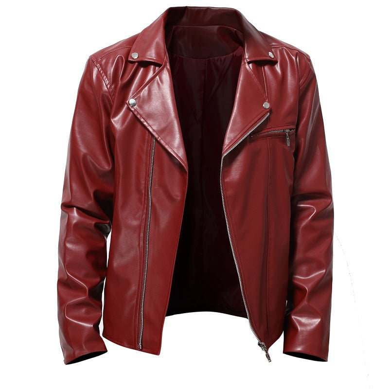 Street-Wave Men Faux Leather Biker Jacket Premium Quality Urban Style For Him Everyday Wear