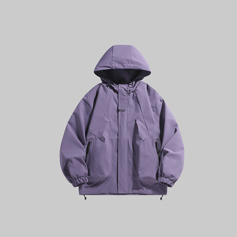 Street-wave Men's Multifunctional Winter Jacket With Insulated Fleece Lining And Adjustable Hood