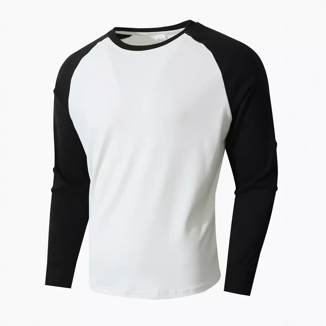 Street-Wave Men's Raglan Sleeve Athletic Long Sleeve Shirt For Training And Everyday Sport Performance