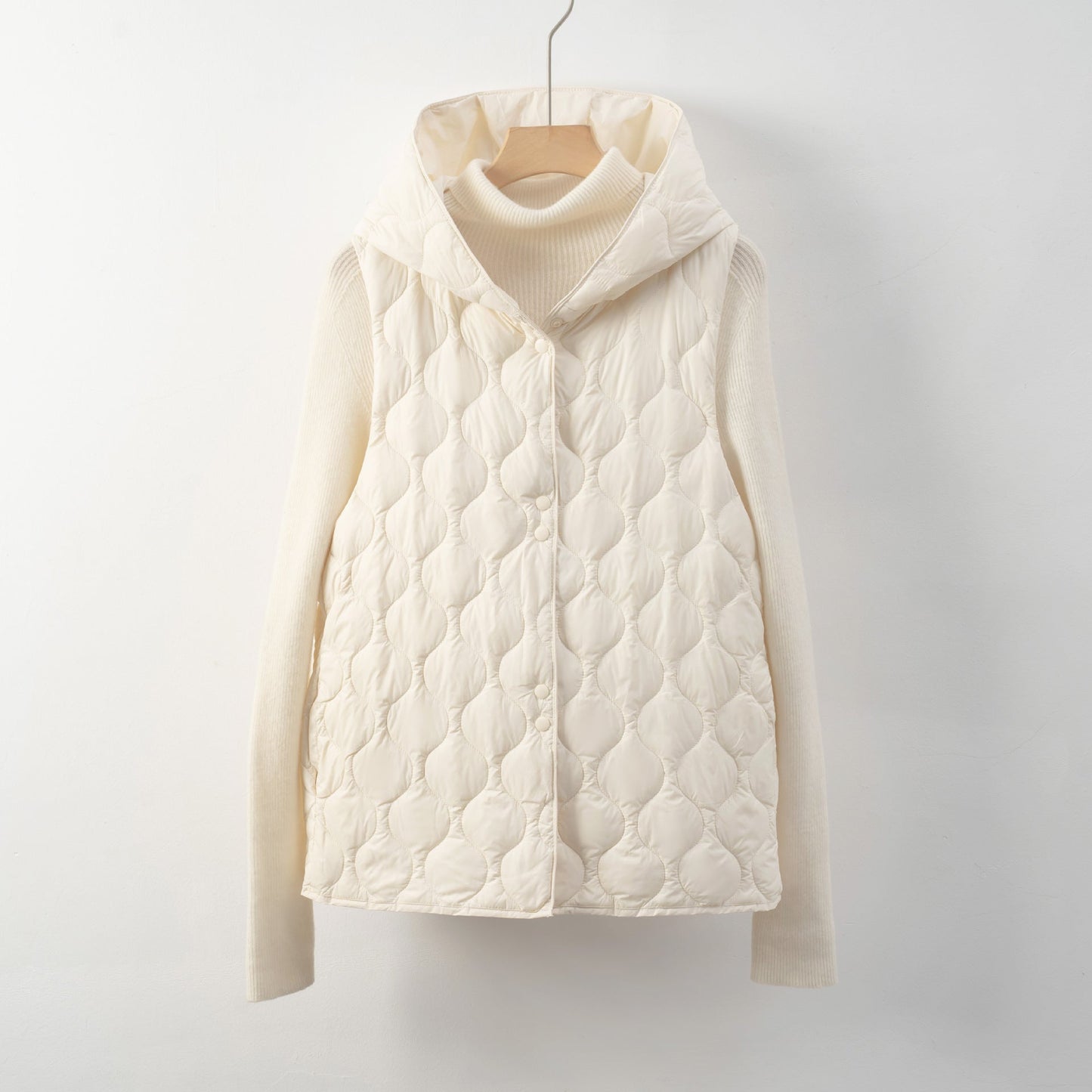 Street-wave Women's Quilted Vest With Hidden Hood And Soft Inner Lining For Chic Layering And All Day Warmth