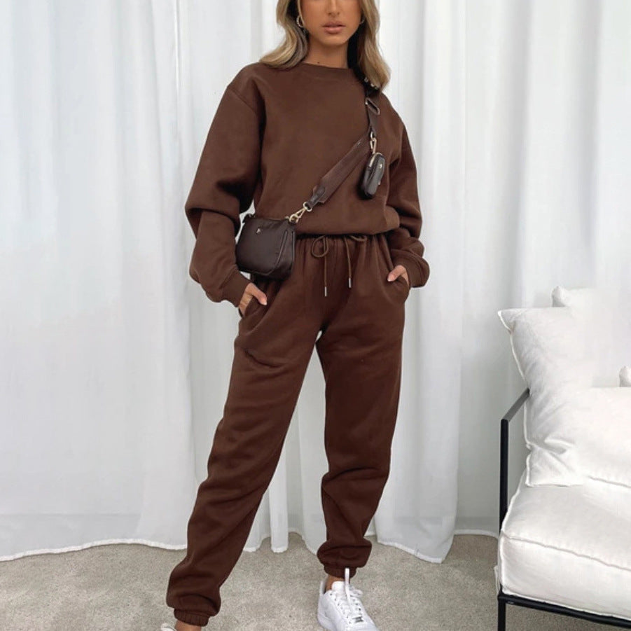 Street Wave Women Oversized Loungewear Set In Soft Fleece For Cozy Home Comfort Everyday