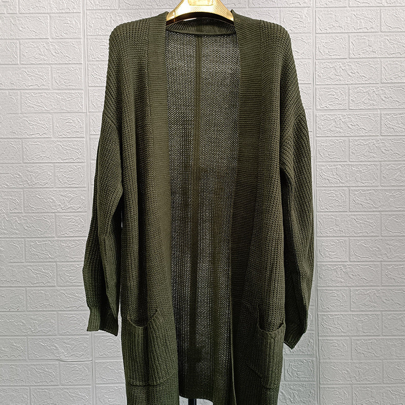 Womens Knit Cardigan Open Front Textured Knit Oversized Cozy Streetwave For Women Effortless Chic Layering