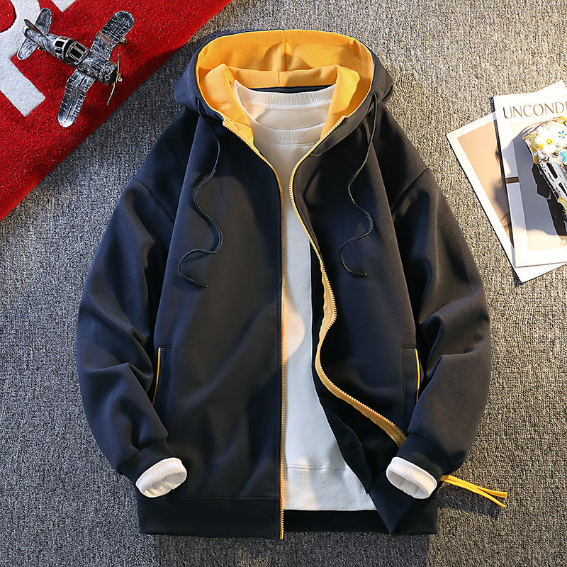 Streetwave Mens Hooded Jacket With Contrast Details For Modern Streetwear Style Essentials