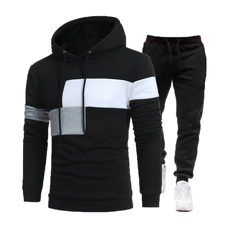 Street-Wave Mens Hoodie And Jogger Set For All Day Comfort And Urban Style Versatile Athleisure Wear