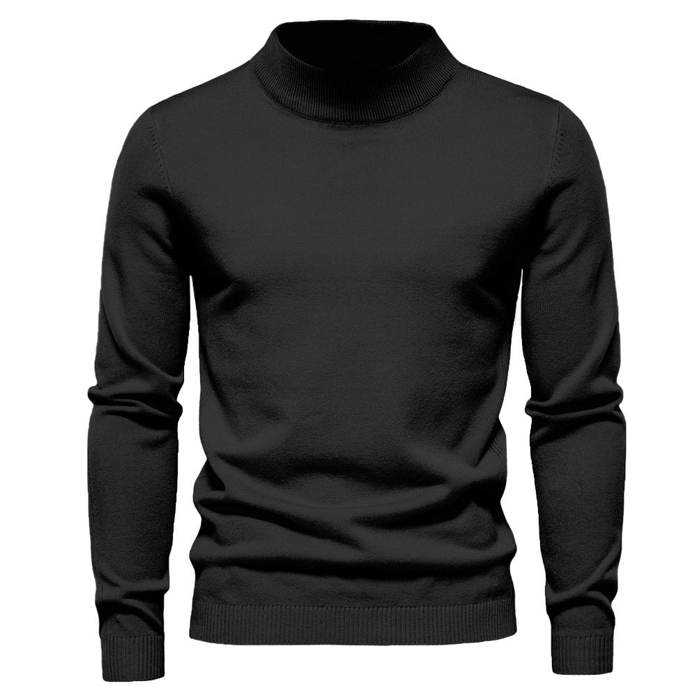 Street Wave Mens Elegant Wool Turtleneck Sweater For Cold Weather Comfort Premium Warmth